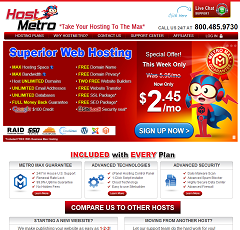 HostMetro Web hosting provider