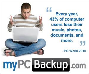 MyPCBackup online backup, computer backup and PC backup banner