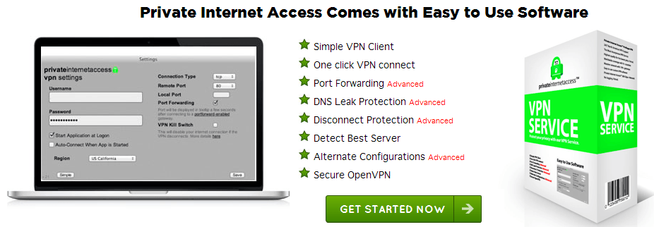 Private internet access vpn services
