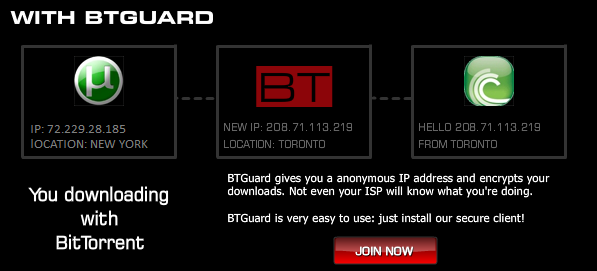 BTGuard anonymous Bittorent services