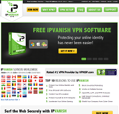 IPVanish Virtual Private Network Services